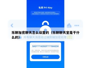 乐聊加密聊天怎么设置的（乐聊聊天室是干什么的）