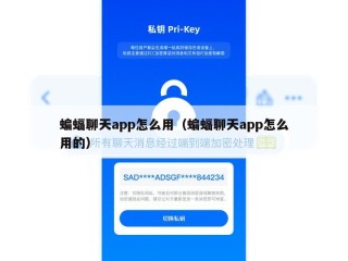 蝙蝠聊天app怎么用（蝙蝠聊天app怎么用的）