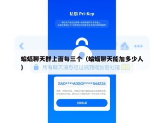 蝙蝠聊天群上面每三个（蝙蝠聊天能加多少人）