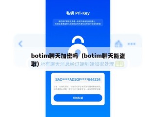 botim聊天加密吗（botim聊天能盗取）
