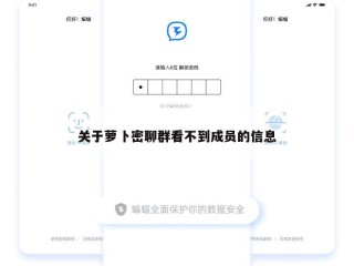 关于萝卜密聊群看不到成员的信息