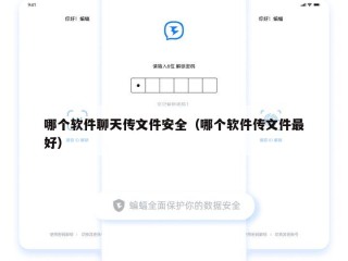 哪个软件聊天传文件安全（哪个软件传文件最好）