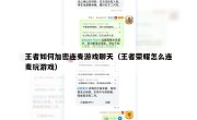 王者如何加密连麦游戏聊天（王者荣耀怎么连麦玩游戏）