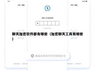 聊天加密软件都有哪些（加密聊天工具有哪些）