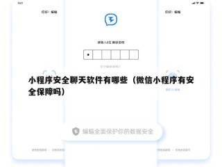 小程序安全聊天软件有哪些（微信小程序有安全保障吗）