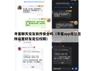 寻蜜聊天交友软件安全吗（寻蜜app定位怎样设置好友定位权限）