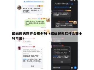 蝙蝠聊天软件会安全吗（蝙蝠聊天软件会安全吗苹果）