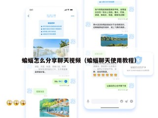 蝙蝠怎么分享聊天视频（蝙蝠聊天使用教程）