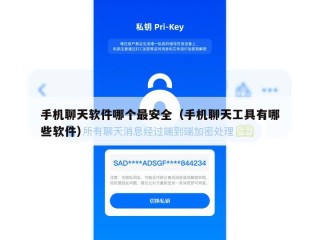 手机聊天软件哪个最安全（手机聊天工具有哪些软件）