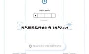 元气聊天软件安全吗（元气tap）