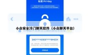 小众安全冷门聊天软件（小众聊天平台）
