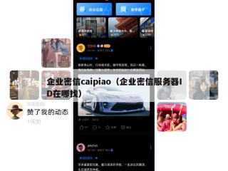 企业密信caipiao（企业密信服务器ID在哪找）