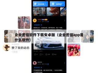 企业密信软件下载安卓版（企业密信app是什么软件）