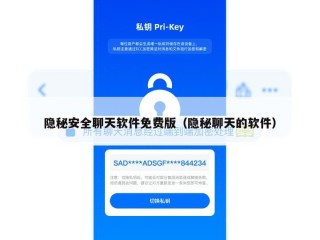 隐秘安全聊天软件免费版（隐秘聊天的软件）