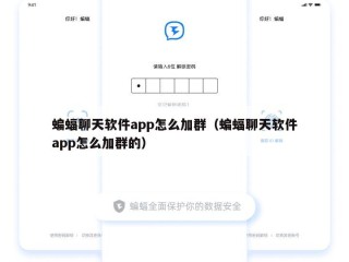 蝙蝠聊天软件app怎么加群（蝙蝠聊天软件app怎么加群的）
