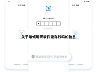 关于蝙蝠聊天软件能存钱吗的信息