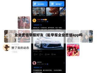 企业密信举报好友（能举报企业密信app吗）