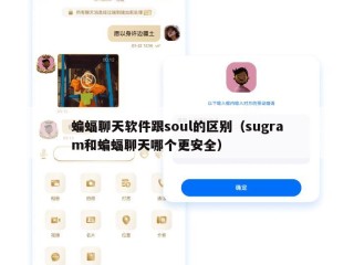 蝙蝠聊天软件跟soul的区别（sugram和蝙蝠聊天哪个更安全）