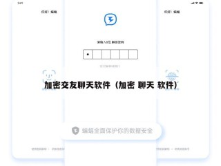 加密交友聊天软件（加密 聊天 软件）