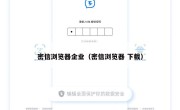 密信浏览器企业（密信浏览器 下载）