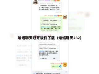 蝙蝠聊天双开软件下载（蝙蝠聊天232）