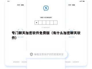专门聊天加密软件免费版（有什么加密聊天软件）