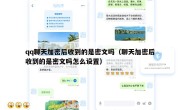 qq聊天加密后收到的是密文吗（聊天加密后收到的是密文吗怎么设置）