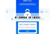 萝卜密聊美金（萝卜蜜百科）