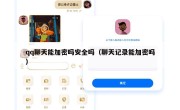 qq聊天能加密吗安全吗（聊天记录能加密吗）
