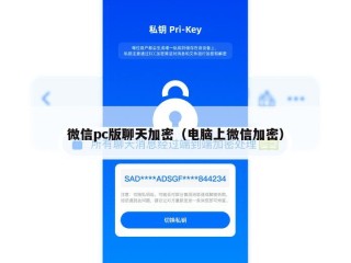 微信pc版聊天加密（电脑上微信加密）