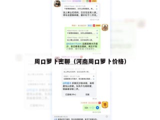 周口萝卜密聊（河南周口萝卜价格）