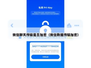 微信聊天传输是否加密（微信数据传输加密）