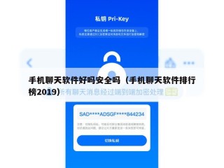 手机聊天软件好吗安全吗（手机聊天软件排行榜2019）
