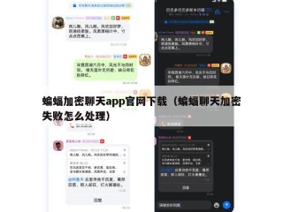 蝙蝠加密聊天app官网下载（蝙蝠聊天加密失败怎么处理）