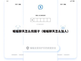 蝙蝠聊天怎么找圈子（蝙蝠聊天怎么加人）