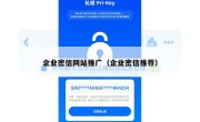 企业密信网站推广（企业密信推荐）