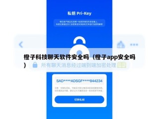 橙子科技聊天软件安全吗（橙子app安全吗）