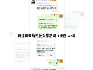 捷径聊天加密什么意思啊（捷径 wol）