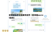 区块链加密社交聊天软件（区块链secret软件）