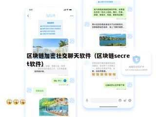 区块链加密社交聊天软件（区块链secret软件）