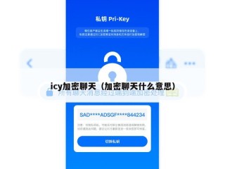 icy加密聊天（加密聊天什么意思）