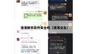 漫漫聊天软件安全吗（漫漫交友）