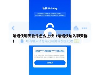 蝙蝠侠聊天软件怎么上榜（蝙蝠侠加入聊天群）