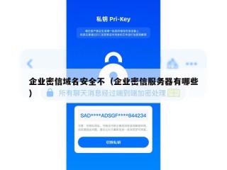 企业密信域名安全不（企业密信服务器有哪些）