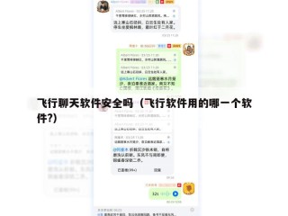 飞行聊天软件安全吗（飞行软件用的哪一个软件?）