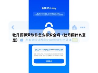 牡丹园聊天软件怎么样安全吗（牡丹园什么意思）