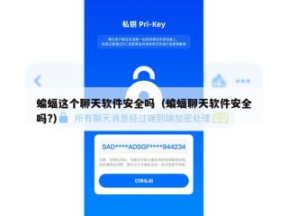 蝙蝠这个聊天软件安全吗（蝙蝠聊天软件安全吗?）