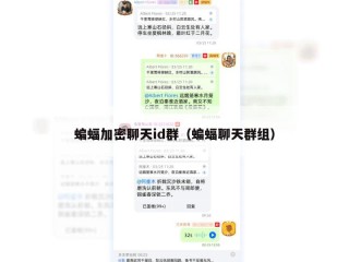 蝙蝠加密聊天id群（蝙蝠聊天群组）