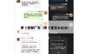 萝卜密聊广东（萝卜蜜怎么吃法）