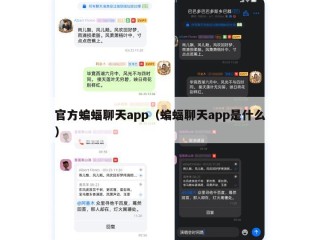 官方蝙蝠聊天app（蝙蝠聊天app是什么）